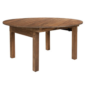 Round Heirloom Countrified Finish Country Farm Table Commercial Grade 60