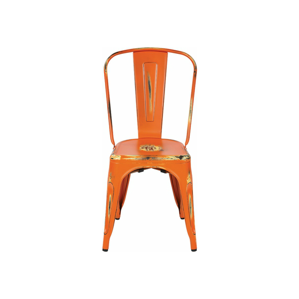 Rusted Orange Finish Tolix Chair