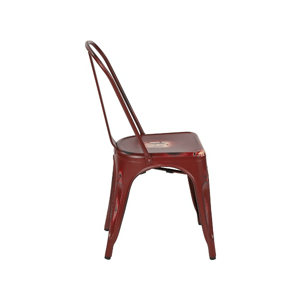Rusty Barn Red Finish Tolix Chair