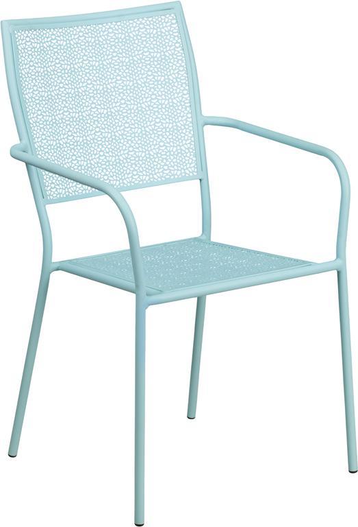 Bellina Outdoor Patio Arm Chair With Eased Square Back