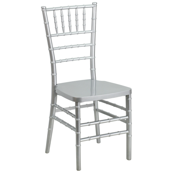 Silver Resin Chiavari Stacking Chair
