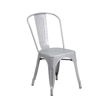 Sonic Silver Finish Tolix Chair