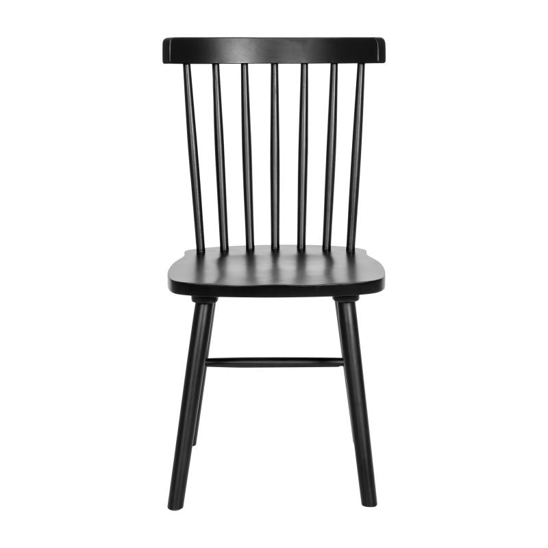 Time-Honored Black Spindle Back Restaurant Side Chair