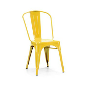 Yellow Galvanized Finish Tolix Chair