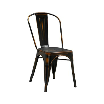 Dark Weathered Copper Finish Tolix Chair