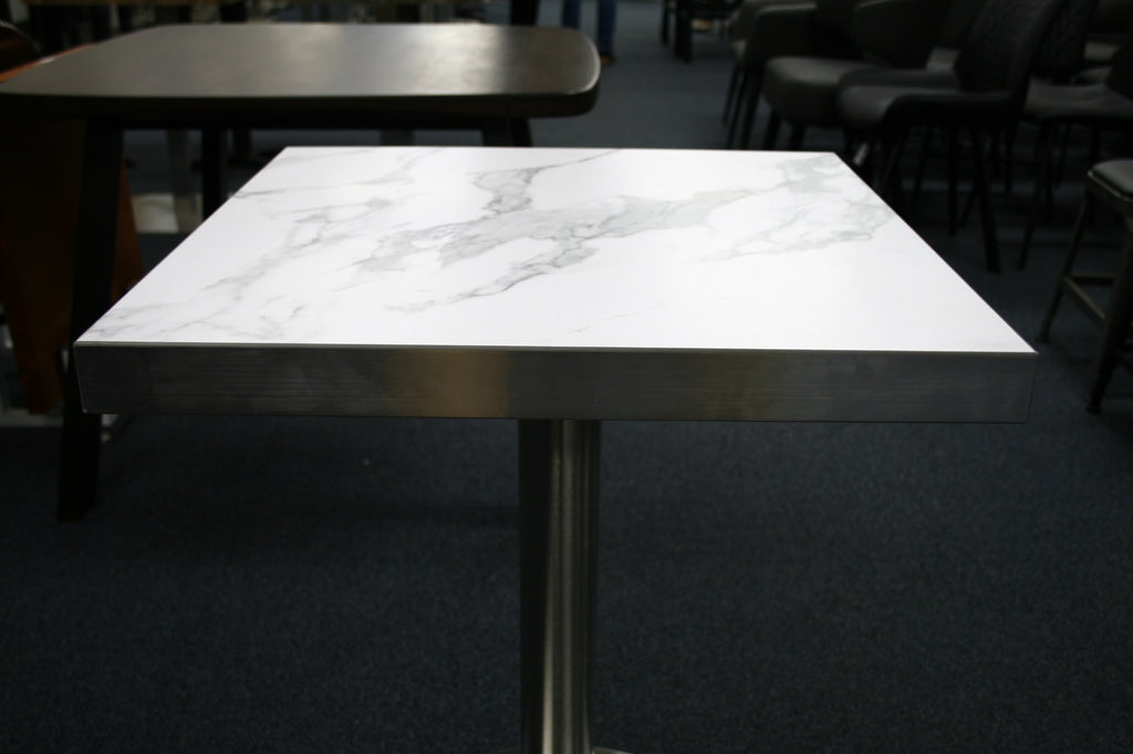 24 x 24 Melamine Table Top in White Finish, 2 Thick : Restaurant