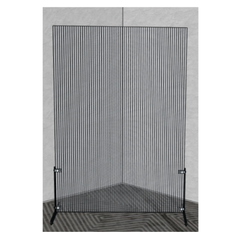 XLarge Fluted Social Distance Divider Semi Transparent Barrier