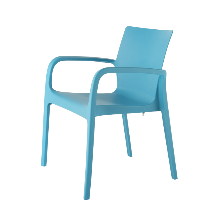 Sunscape Outdoor Polypropylene Restaurant Patio Dining Arm Chair