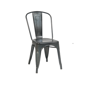 Custom Concrete Finish Tolix Chair Galvanized In-Outdoor Use