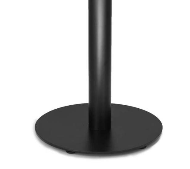 Black Modern Round Flat Table Base In-Outdoor