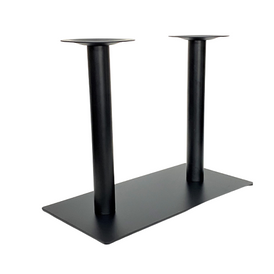 Black Modern Rectangular Double Table Base 16x32