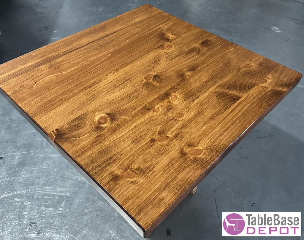 Midwest Pine Restaurant Table Tops Custom Size and Color