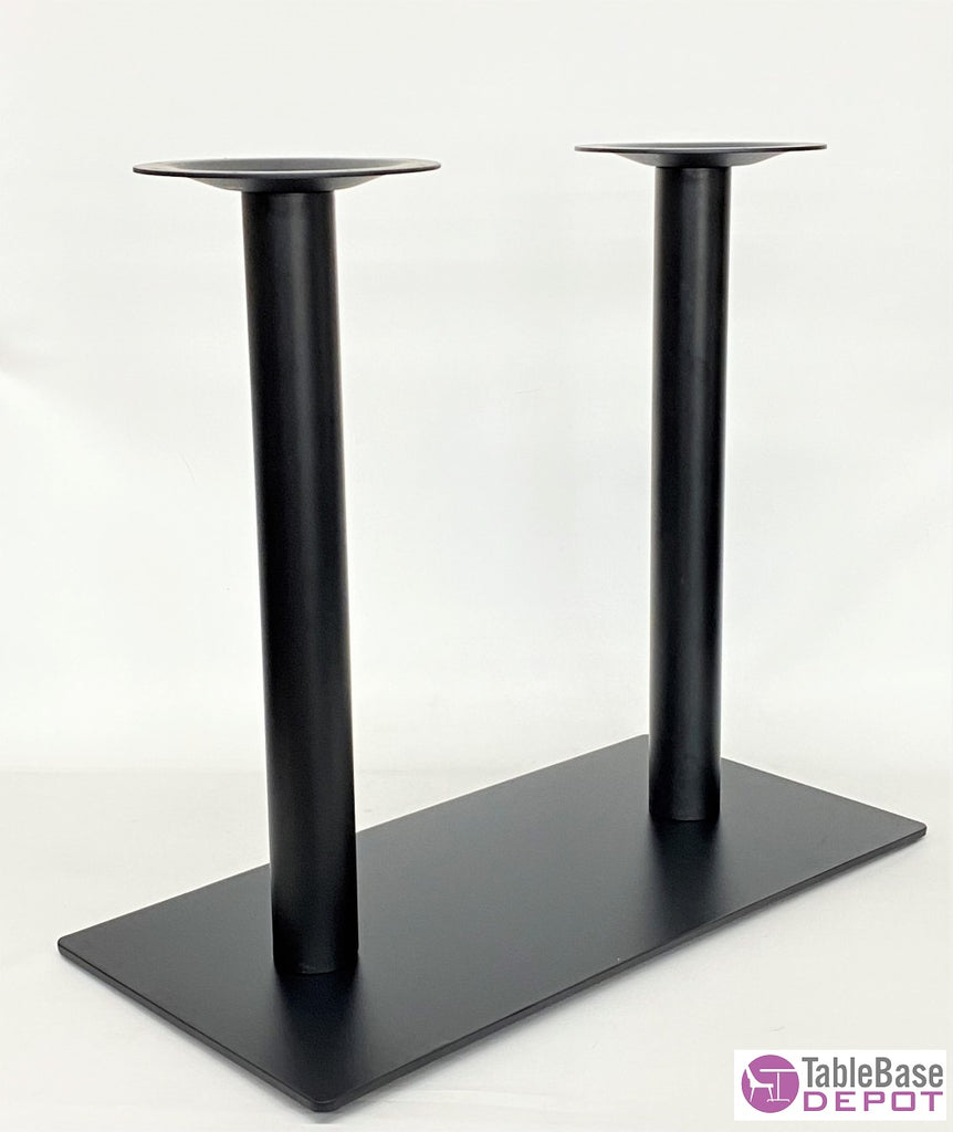Black Modern Square Table Base