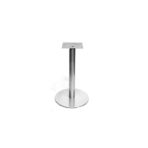 Round Outdoor Galvanized Silver Table Base