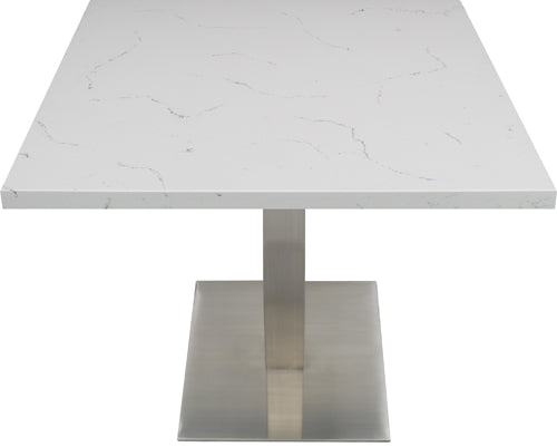 Brushed Steel Square Table Base 21