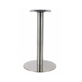 In-Outdoor Galvanized Brushed Steel Finish Table Base