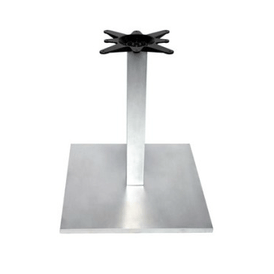 Brushed Steel Square Table Base 18