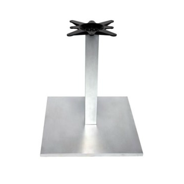 Brushed Steel Square Table Base 21