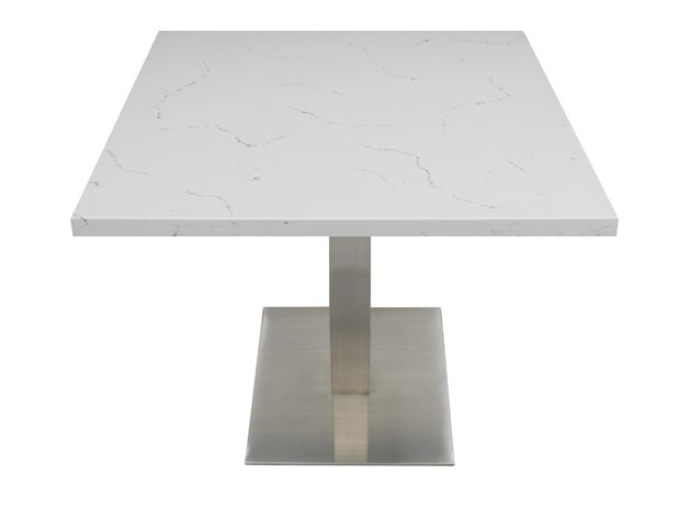 Brushed Steel Square Table Base 24