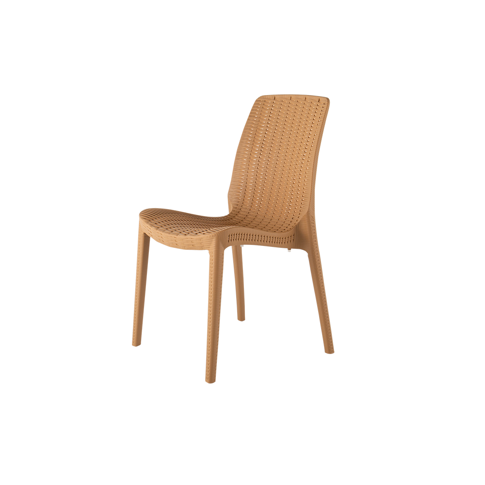 Summer Solace Polypropylene Restaurant Patio Side Chair