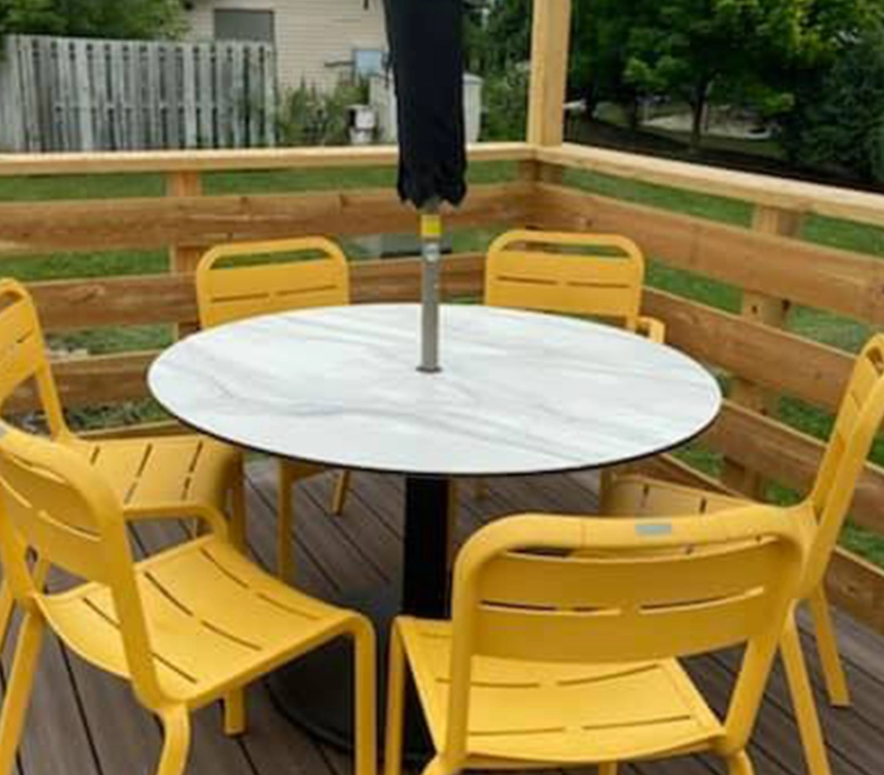 Corelite Composite Outdoor Restaurant Patio Table Tops