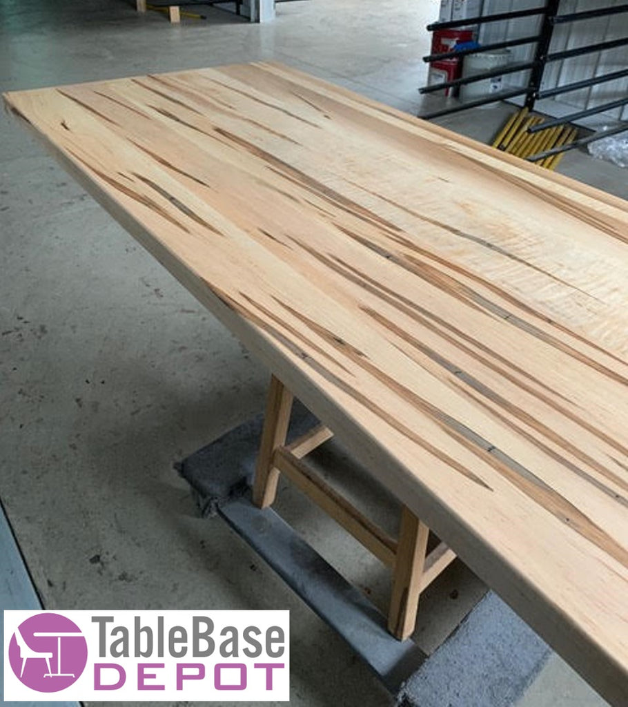 Reclaimed Wormhole Style Maple Restaurant Table Tops